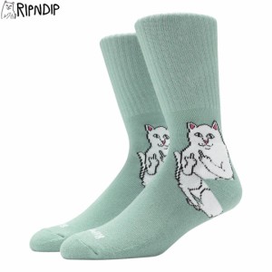 リップンディップ RIPNDIP スケボー ソックス LORD NERMAL SOCKS PINE パイングリーン NO28