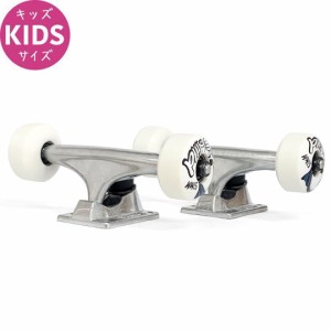 キッズ スケートボード コンプリート トラック BLIND TENSOR TRUCK ＆ WHEEL SET 4.5 シルバーxホワイト NO1