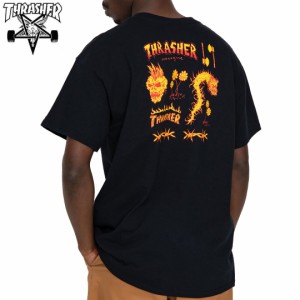 スラッシャー THRASHER Tシャツ USAモデル SKETCH TEE ブラック NO144