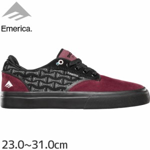 エメリカ EMERICA スケート シューズ DICKSON x INDEPENDENT SHOES スウェード RED/BLACK NO221