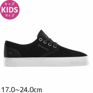 エメリカ EMERICA スケボー キッズ シューズ THE ROMERO LACED YOUTH スウェード BLACK/WHITE NO29