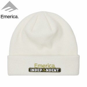 エメリカ EMERICA スケボー ニットキャップ INDEPENDENT BAR BEANIE 折り返し ビーニー NO12