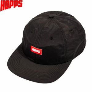 HOPPS ホップス スケートボード キャップ LABEL NYLON STRAPBACK HAT ブラック NO7