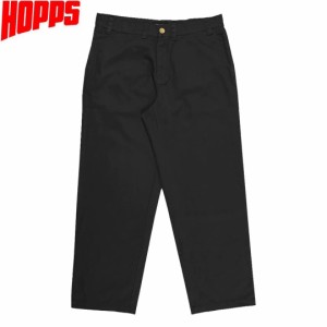 HOPPS ホップス スケボー チノ パンツ CLASSIC CHINO PANTS ツイルコットン ブラック NO4