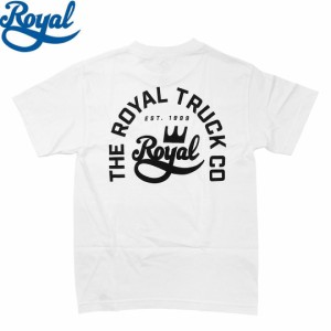 ロイヤル ROYAL TRUCKS スケボー Tシャツ TOMBSTONE TEE ホワイト NO63