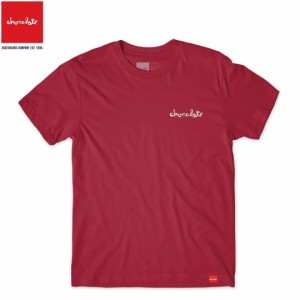 チョコレート CHOCOLATE スケートボード Tシャツ REFLECTIVE CHUNK TEE カーディナルレッド NO191