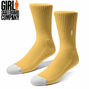 GIRL SKATEBOARDS ガール スケートボード ソックス OG SOCKS マスタード NO27