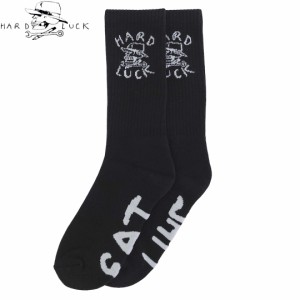 HARD LUCK ハードラック スケボー ソックス OG LOGO SOCKS ブラック×ホワイト NO1