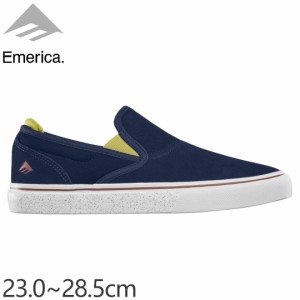 エメリカ EMERICA スケート シューズ WINO G6 SLIP-ON SHOES スウェード NAVY/WHITE NO227