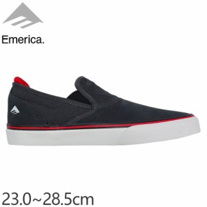 エメリカ EMERICA スケート シューズ WINO G6 SLIP-ON SHOES スウェード DARK GREY/WHITE NO228