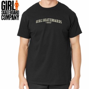 ガール スケートボード GIRL SKATEBOARD スケボー Tシャツ TEAM TEE ブラック NO342