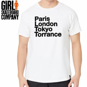 ガール スケートボード GIRL SKATEBOARD スケボー Tシャツ TORRANCE TEE ホワイト NO344