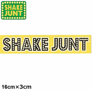 シェークジャント SHAKE JUNT スケボー ステッカー SHAKE JUNT STRETCH LOGO STICKER 16cm×3cm NO72