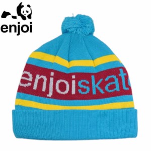 エンジョイ ENJOI スケボー ニットキャップ ニット帽子 Jacquarded Beanie ターコイズ NO08