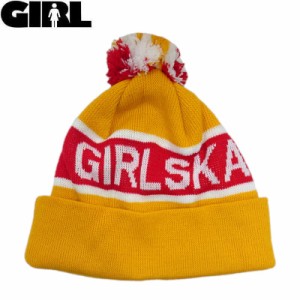 GIRL ガールスケートボード SKATEBOARD ニットキャップ Sonic Two Folded Beanie イエロー NO23