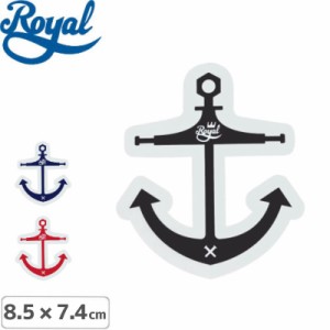 スケボー ロイヤル ステッカーROYAL ANCHOR 3色 8.5cm x 7.4cm NO8