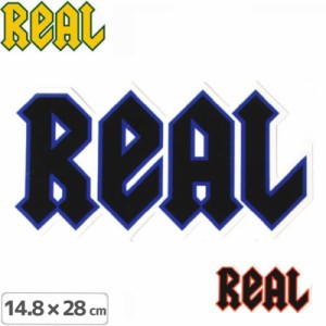 リアル REAL SKATEBOARD スケボー ステッカー DEEDS 14.8cm x 28cm NO02
