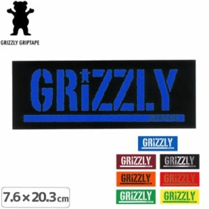 スケボー ステッカー グリズリー GRIZZLY GRIZZLY STAMP LOGO STICKER 8色 7.6cmx20.3cm NO17