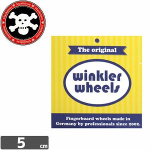 BLACKRIVER 指スケ ステッカー WINKLER WHEELS LOGO STICKER 5cm x 5cm NO17