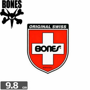 スケボー ステッカー ボーンズ BONES SWISS SHIELD 9.8cm x 8.2cm NO41