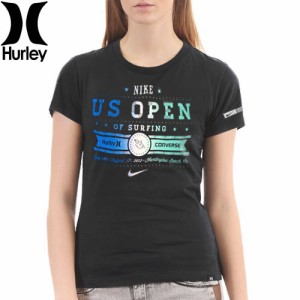 ハーレー HURLEY サーフ レディース Tシャツ US OPEN GIRLS TEE ブラック NO2