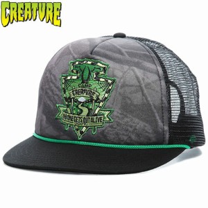 クリーチャー CREATURE スケボー キャップ Camp Trucker ブラック NO24