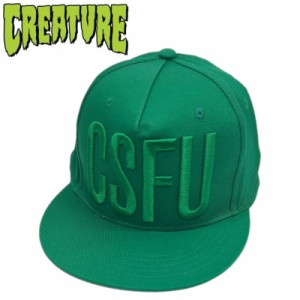 クリーチャー CREATURE スケボー キャップ CSFU BLOCK ADJUSTABLE TWILL HAT グリーン NO34