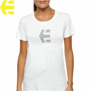 エトニーズ ETNIES レディース Tシャツ ICON CHECK WOMENS ホワイト NO11