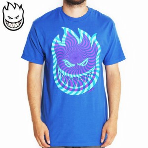 スピットファイア SPITFIRE スケボー Tシャツ BIGHEAD SWIRL TEE ロイヤル ブルー NO89