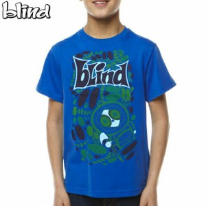 ブラインド BLIND キッズ 子供服 Tシャツ TRIPPED OUT KENNY KIDS TEE ブルー NO37