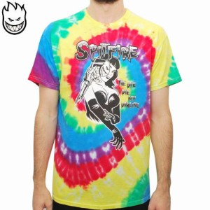 スピットファイア SPITFIRE スケボー Tシャツ TIE DYE DIE TIE DYE TEE タイダイ マルチ NO102