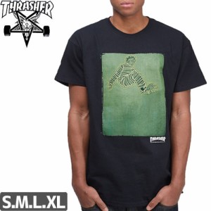 スラッシャー THRASHER スケボー Tシャツ US規格 LANCE MOUNTAIN JAIlBIRD TEE ブラック NO57