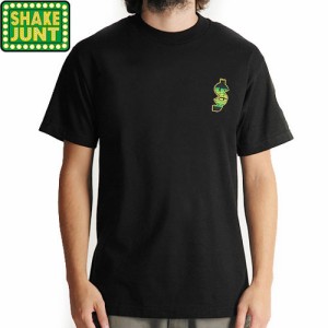 シェイクジャント SHAKE JUNT スケボー Tシャツ SJ CLASSIC SARAPE PREMIUM TEE ブラック NO8