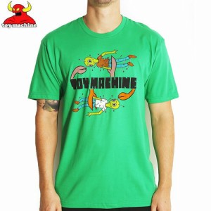 トイマシーン TOY MACHINE スケボー Tシャツ TURTLE DOLL TEE グリーン NO204