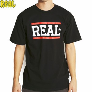 REAL リアル スケートボード Tシャツ BARS TEE ブラック NO59