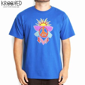 KROOKED クルックド スケートボード Tシャツ K-OPPS TEE ロイヤルブルー NO62