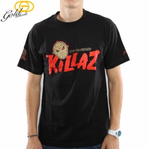 GOLD WHEELS ゴールド スケボー Tシャツ KILLAZ TEE キラズ ブラック NO89