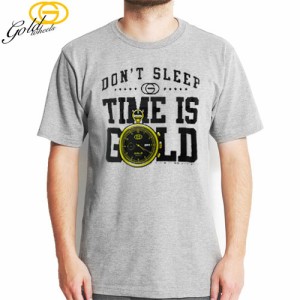 GOLD WHEELS ゴールド スケボー Tシャツ DONT SLEEP TEE グレー ヘザー NO87