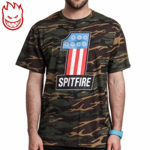 スピットファイア SPITFIRE スケボー Tシャツ #1 CAMO TEE 迷彩 NO133