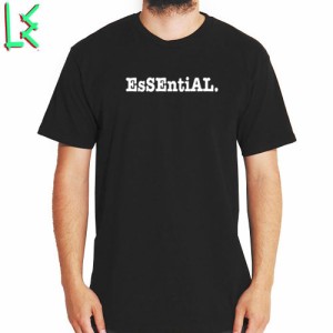 SALE! エルイー LE SKATEBOARDS Tシャツ ESSENTIAL TEE ブラック NO3