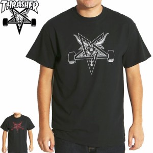 スラッシャー THRASHER スケボー Tシャツ US規格 BLACKOUT TEE ブラック NO85