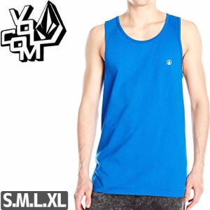 VOLCOM ボルコム タンクトップ SOLID STAPLE TANK ブルー NO98