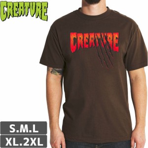 CREATURE クリーチャー スケボー Tシャツ TEEN WOLF REGULAR TEE ダークチョコレート NO123