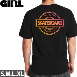 スケボー Tシャツ GIRL SKATEBOARDS ガール SUNSET STD TEE ブラック NO275