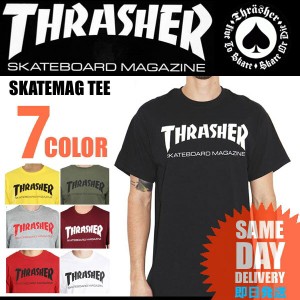 スラッシャー Tシャツ US規格 THRASHER スケボー SKATEMAG TEE 5カラー NO21