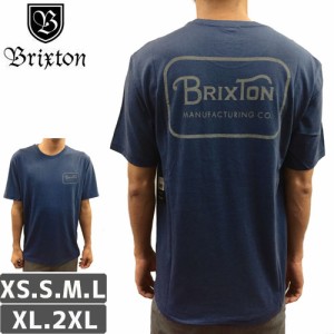 スケボー Tシャツ BRIXTON ブリクストン GRADE S/S STANDARD TEE ネイビー NO12