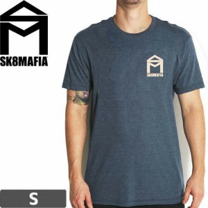 スケートマフィア SK8MAFIA スケボー Tシャツ HOUSE LOGO PREMIUM TEE ネイビーヘザー NO67 Sサイズ