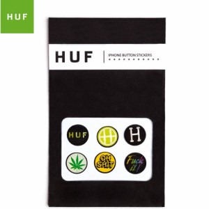HUF ハフ スケボー アイテム ステッカーセット Iphone Home Button Stickers 6枚セット 1cm No03
