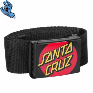 サンタクルーズ SANTA CRUZ スケボー ベルト CLASSIC DOT WEB BELT ブラック NO1