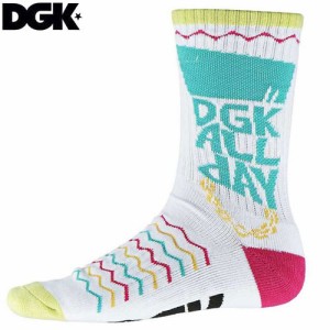 ディージーケー DGK ソックス SUMMER IN THE CITY SOCKS ホワイト NO4